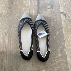 Tahari Black and Cream Women's Loafers